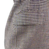 Lauren Ralph Lauren Womens Navy & Beige Houndstooth Linen Blazer Jacket Size 6P