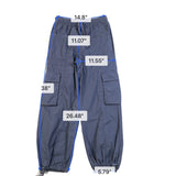 Aerie Womens Gray CCargo Pants Slim Fit Drawstring Waist Adjustable Hem Size S