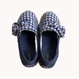 Mayoral Youth Girl's Marine Blue Vichy Alpargata Sz 11