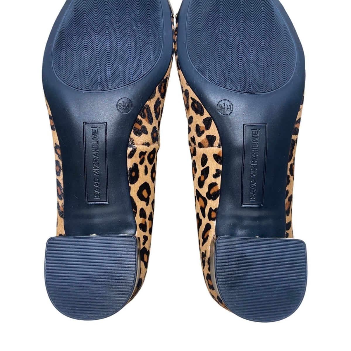 Isaac Mizrahi Live! Women’s Leopard Print With Studded Toe Block Heel Size 9.5