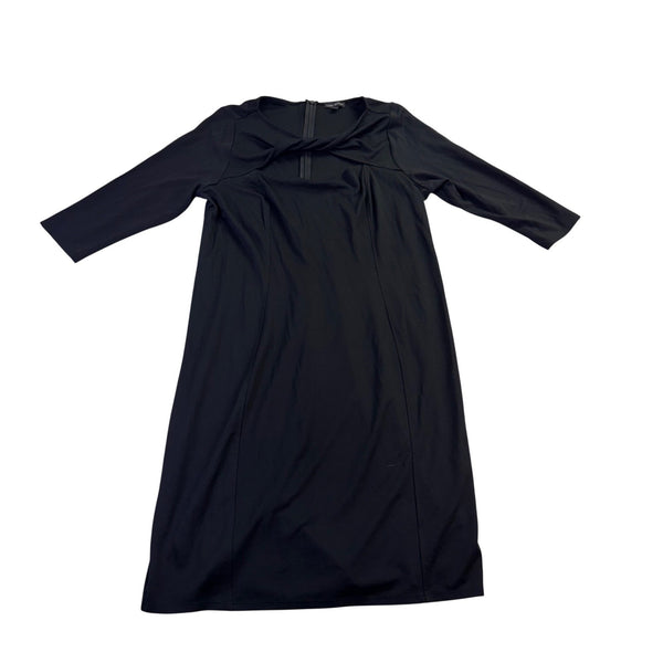 Lane Bryant Womens Black Midi Dress With Knot Front Size 18