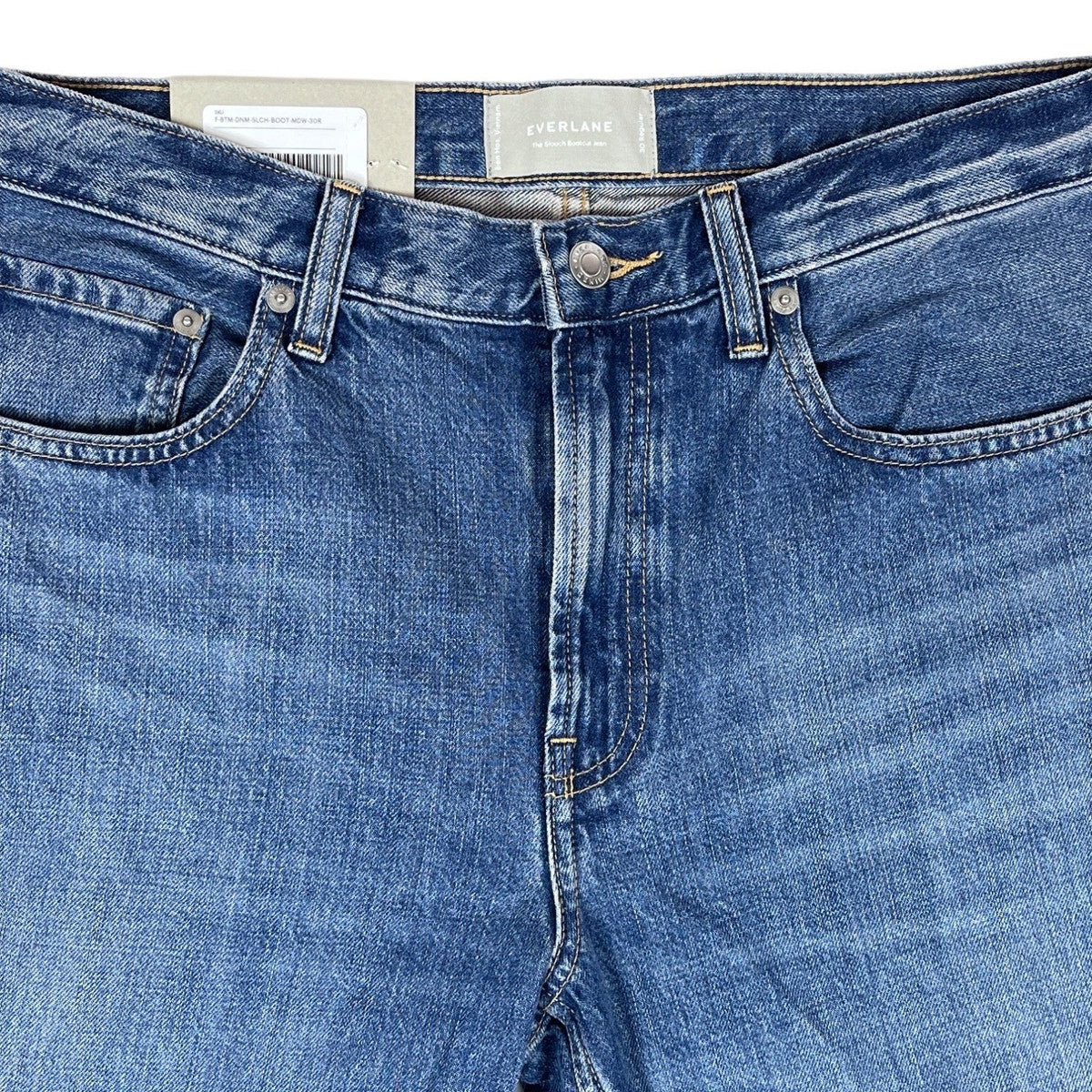 Everlane Mens Blue Denim Slouch Bootcut Jeans 30 Regular New