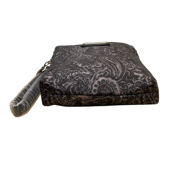 Baggallini Women’s Black Paisley RFID-Blocking Wristlet Wallet Size S