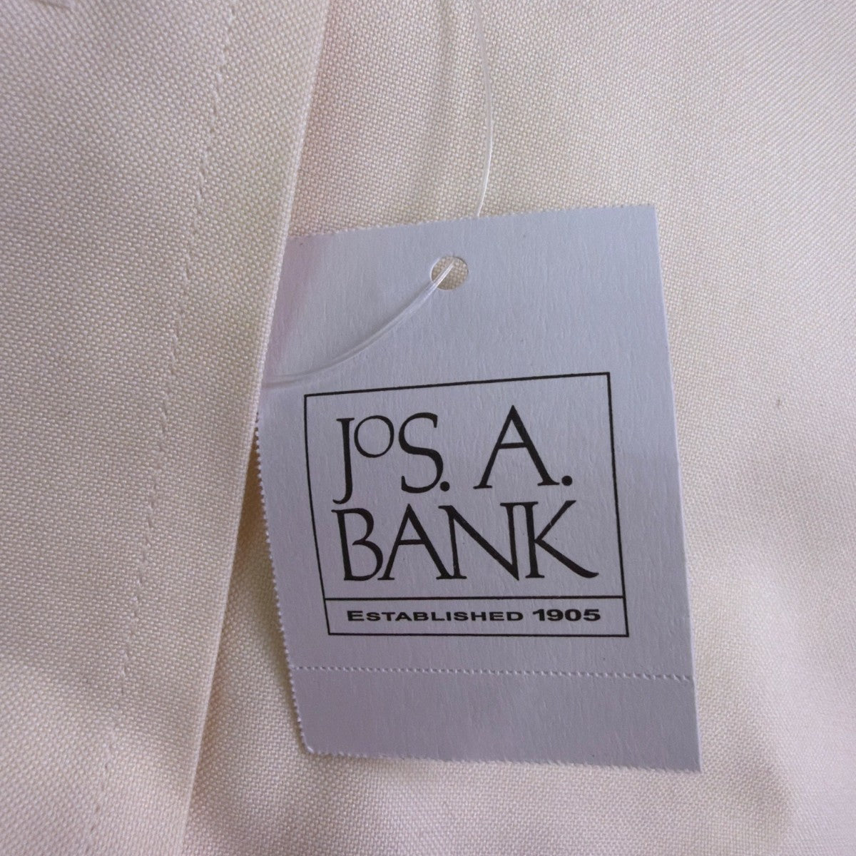 Jos. A. Bank Mens White 100% Cotton Traditional Fit Traveler Dress Shirt Sz 19-3