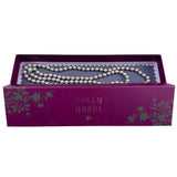 Holly Yashi Womens Silver Tone Faux Pearl Necklace Lustrous Elegant Strand