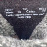 Clarks Women’s Gray Faux Suede & Fur Lined Bendable Winter Heeled Boots Size 7M