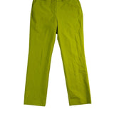 Rachel Zoe Women’s Bright Green Nylon Blend Straight-Leg Pants Size 10