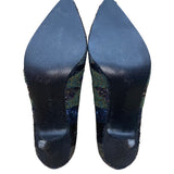 Impo Womens Black Iris Beaded Lining Monet High Heel Pumps Size 9B