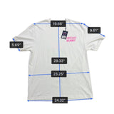 Psycho Bunny Mens White Graphic Tee Crewneck Logo Front & Back T-Shirt Sz 8
