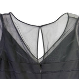 Adrianna Papell Womens Black Long Sleeve Tiered Ruffle Sheath Dress Size 4