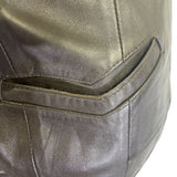 Passion Womens Black Leather Capris With Lace Hem New
