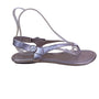 Tory Burch Women’s Rose Gold Leather Logo Accent Thong Sandals Size 11M