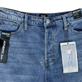 Simple Society Womens Straight Leg Distressed Denim Jeans Size 25 Premium Fabric
