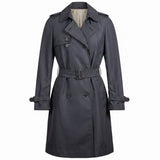 Banana Republic Womens Navy Trench Coat Polyester Fabric Belt Tie Petite Size S