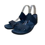 Camper Girls Black Leather Elastic Strap Sandals Size 38