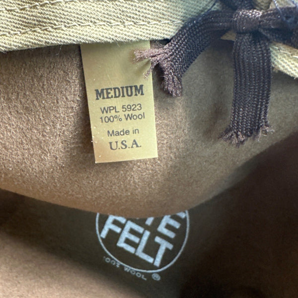 Summer Rules Unisex Brown Wool Lite Felt Western Hat Sz M