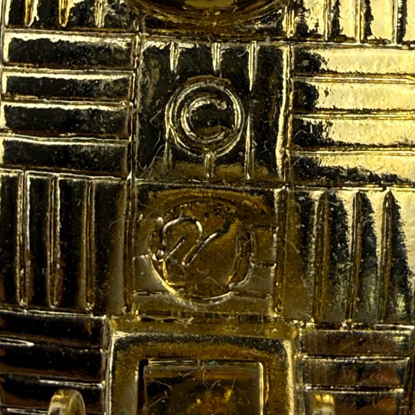 Swarovski Womens Gold Tone Crystal Clip-On Earrings Square Clear Stones