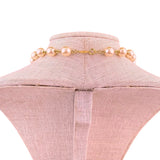 Napier Womens Gold Tone Faux Pearl Necklace Vintage Strand Classic Design