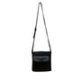 Fossil Women’s Black Leather Adjustable Strap Front Pocket Crossbody Bag