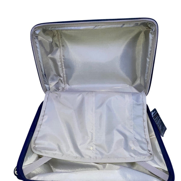 Triforce Navy Blue Telescopic Handle Build-in Scale Allure Collection Luggage