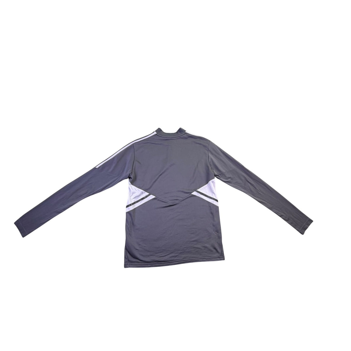 Adidas Mens Gray Training Top With White Stripe Details Size M 