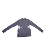 Adidas Mens Gray Training Top With White Stripe Details Size M 