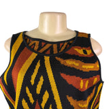 Anne Pinkerton Womens Multicolor Knit Tank Top Acrylic Nylon Bold Print Sz P/S
