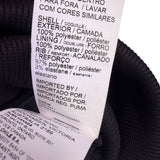 Puma Womens Black Polyester Hooded Fleece Zip-Up Cropped Jacket Size XS