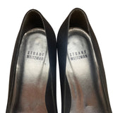 Stuart Weitzman Women’s Black Fabric Bejeweled Kitten Heel Fiesta Pumps Size 6.5
