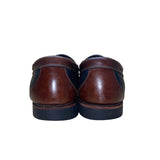 Allen Edmonds Men’s Brown & Black Leather Tassel Slip-On Nashua Loafers Size 13