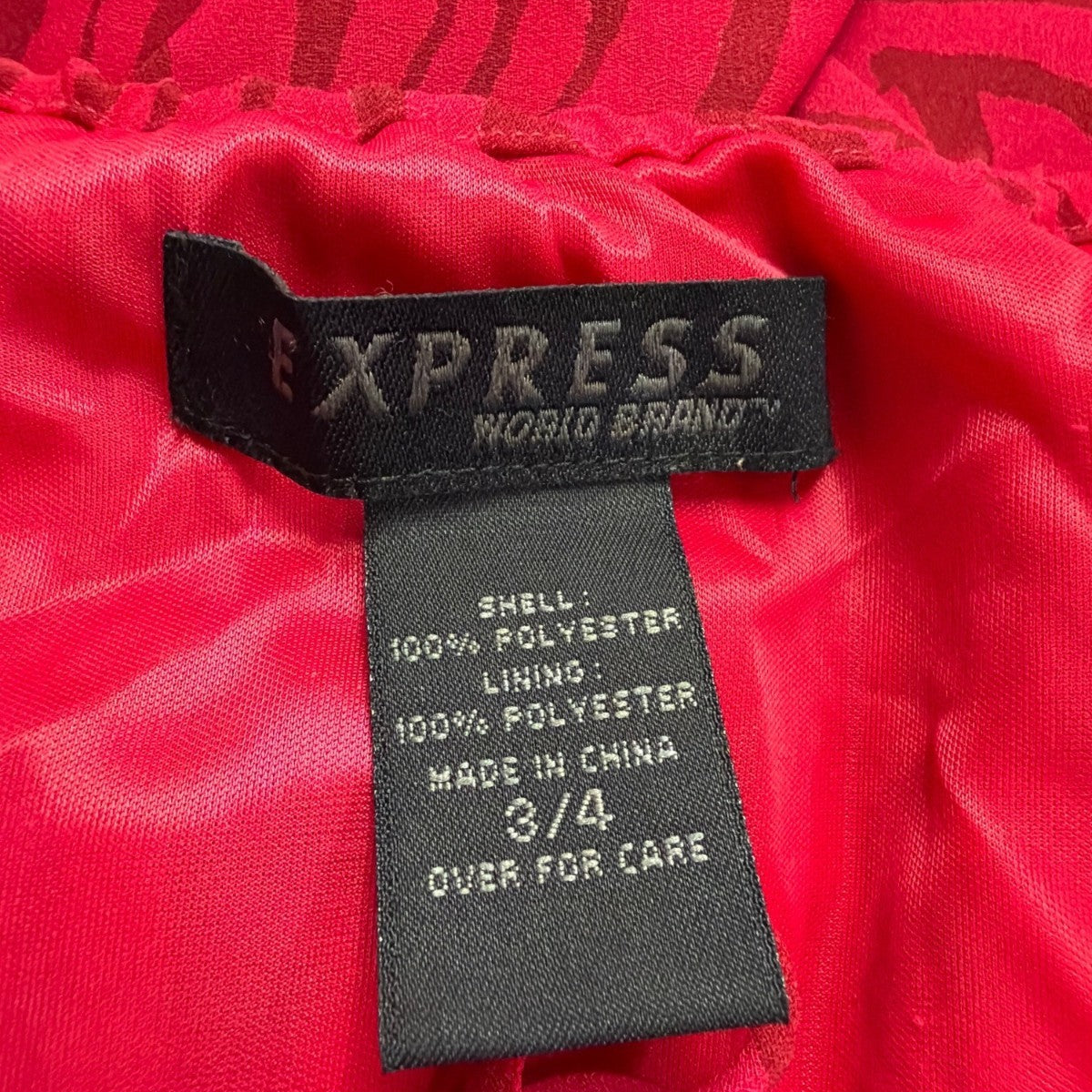 Express Womens Red Polyester Halter Neck Zebra Print Mini Dress Size 3/4 Lined