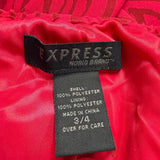 Express Womens Red Polyester Halter Neck Zebra Print Mini Dress Size 3/4 Lined