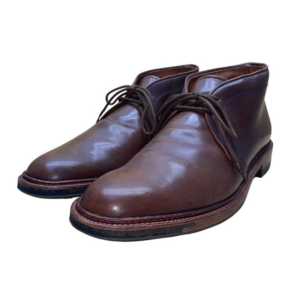 Alden Men’s Brown Horween Chromexcel Leather Lace-Up Ankle Chukka Boots Size 12