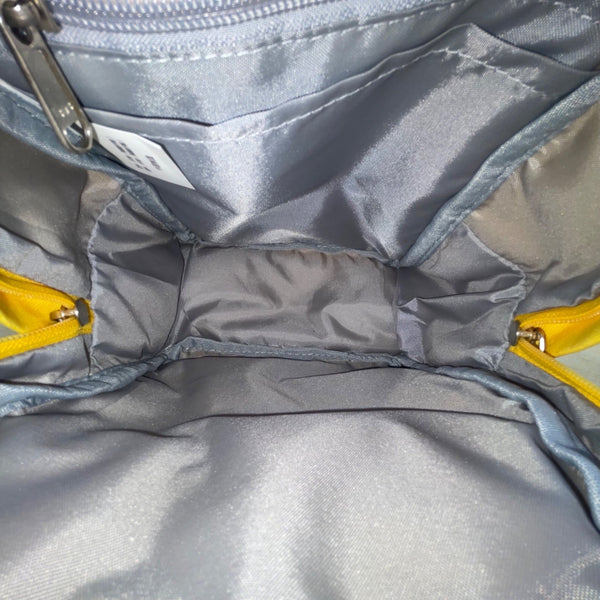 HotStyle Yellow Nylon Adjustable Straps Front Zipper Pocket Mini Backpack