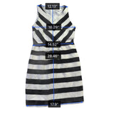 Ann Taylor Loft Womens Black & White Chevron Stripe Fit & Flare Dress Size 6P