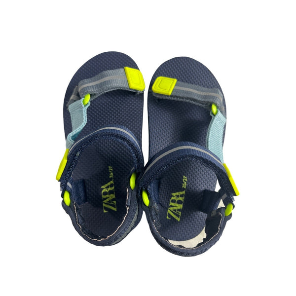 Zara Boy Toddler Navy Straped Sandals Sz 26
