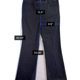Banana Republic Womens Black Stretch Flare Pants The Sloan Fit Size 12