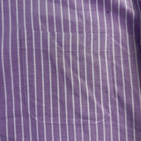 Brooks Brothers Mens Purple & White Striped Collared Shirt Non-Iron Sz16.5 34
