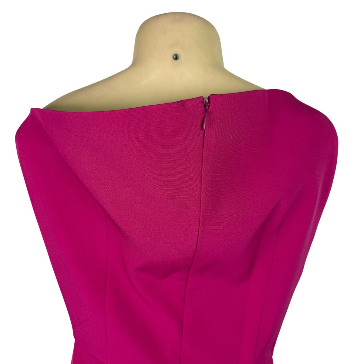 Bella Barnett Women’s Fuchsia Sleeveless Asymmetrical Midi Dress Size M - New