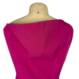 Bella Barnett Women’s Fuchsia Sleeveless Asymmetrical Midi Dress Size M - New