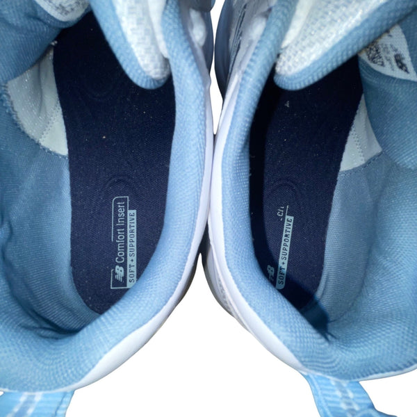 New Balance Women’s White Leather & Blue Mesh 608 Athletic Shoes Size W7.5 M6