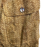 Hettabretz Womens Yellow 100% Silk Double-Breasted Trench Coat With Belt Italy
