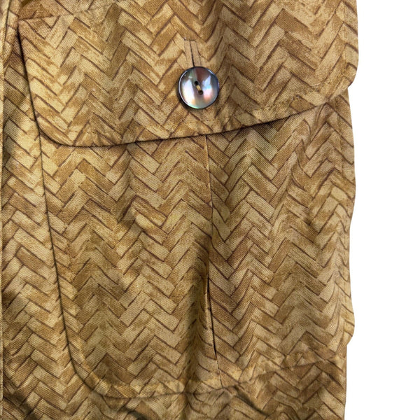 Hettabretz Womens Yellow 100% Silk Double-Breasted Trench Coat With Belt Italy