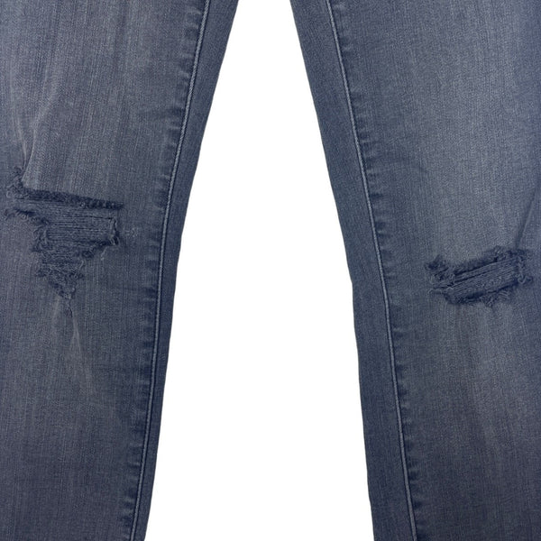 Madewell Womens  Mid-Rise Skinny Jeans Distressed Denim Frayed Hem  Sz 24- New
