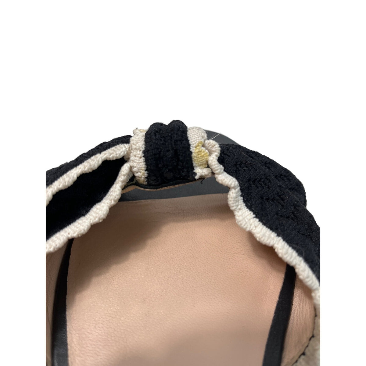 Kate Spade New York Women’s Black Bun Slip On Flat Sandals Sz 9B