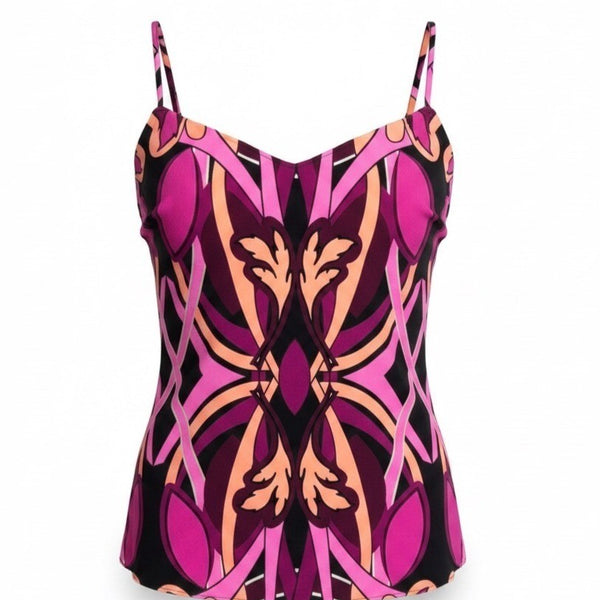 Ted Baker Womens Multicolor Polyester Camisole Spaghetti Straps Sleeveless Size