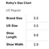 Rothys Women’s Green Blue Knit Pointed Toe Ballet Flats Size 5.5