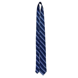 Jos A Bank Mens Blue Silk Striped Tie Classic Chevron Pattern Formal Necktie 5
