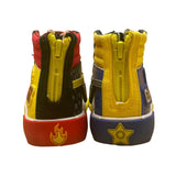 Paw Patrol Kids Yellow/Blue/Red Canvas Zip Up Closure High Top Sneakers Size 7