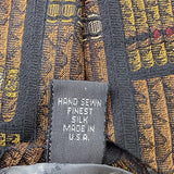 Robert Talbott Mens Multicolor Silk Library Print Tie Handsewn
